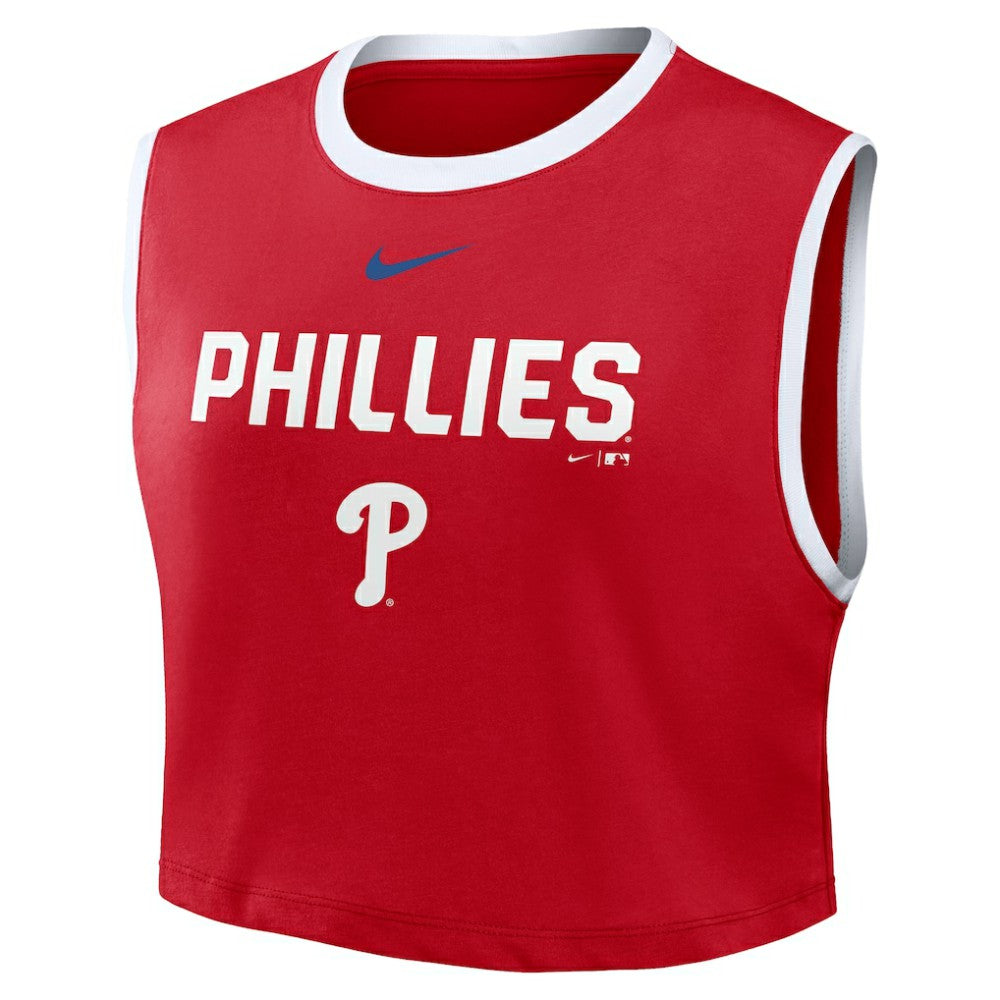 MLB Philadelphia Phillies Nike Women's Primetime Loose Dri-FIT Cropped Tank Top