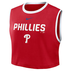MLB Philadelphia Phillies Nike Women's Primetime Loose Dri-FIT Cropped Tank Top