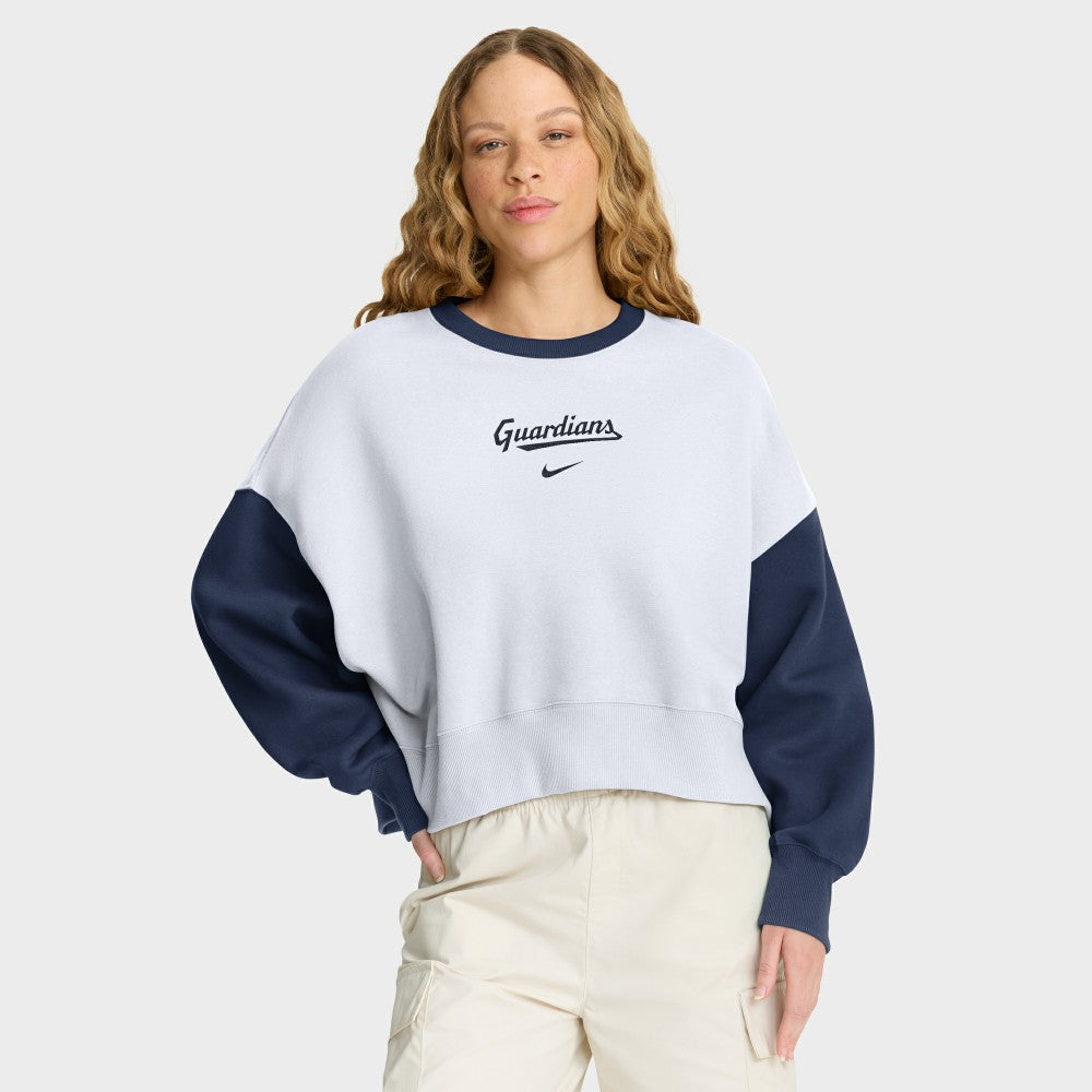 MLB Cleveland Guardians Nike Women's Oversized High Hip Fleece Sweatshirt