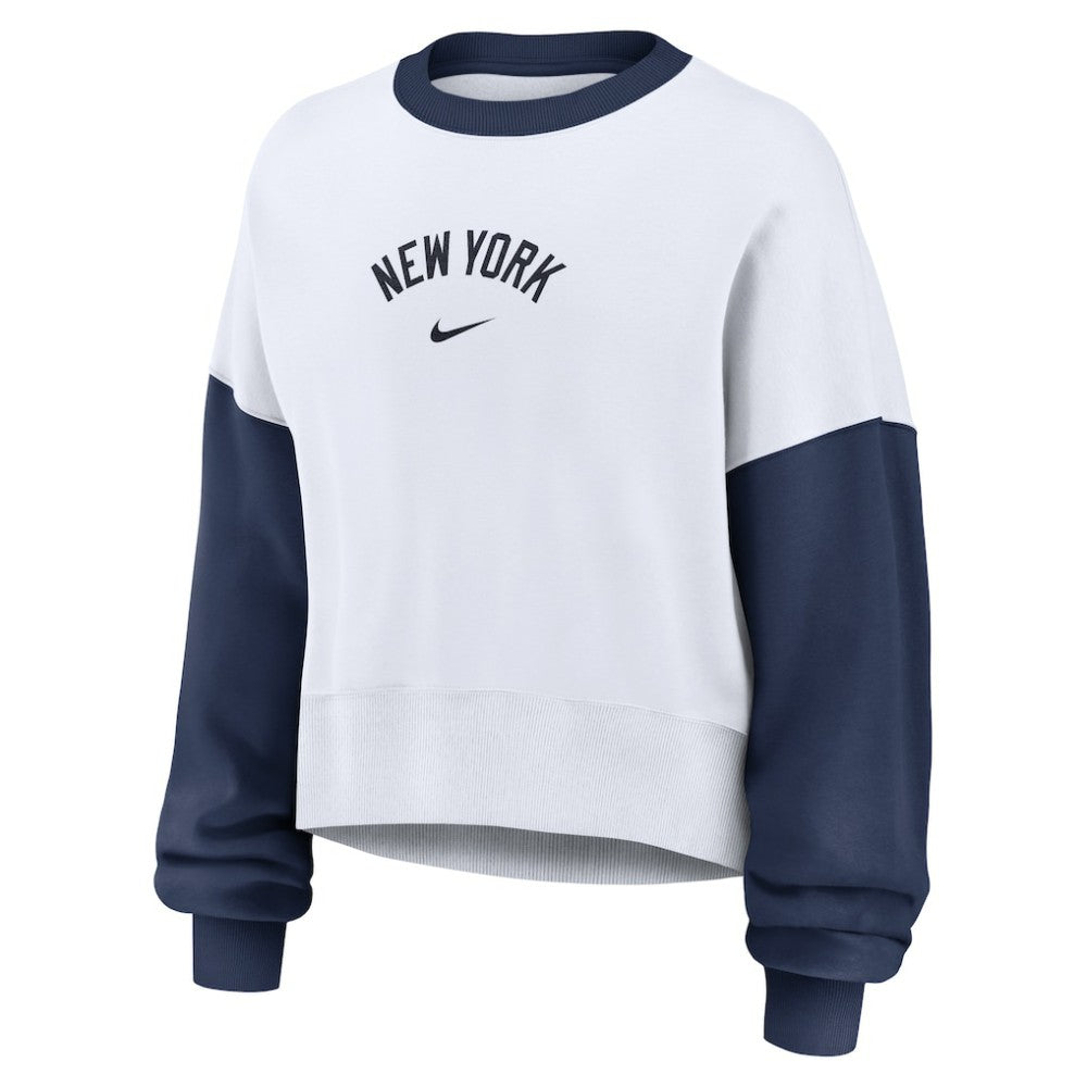 MLB New York Yankees Nike Women's Oversized High Hip Fleece Sweatshirt