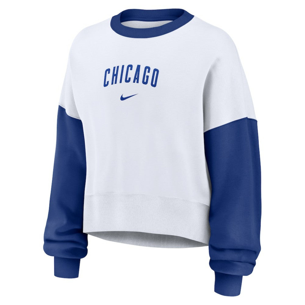 MLB Chicago Cubs Nike Women's Oversized High Hip Fleece Sweatshirt