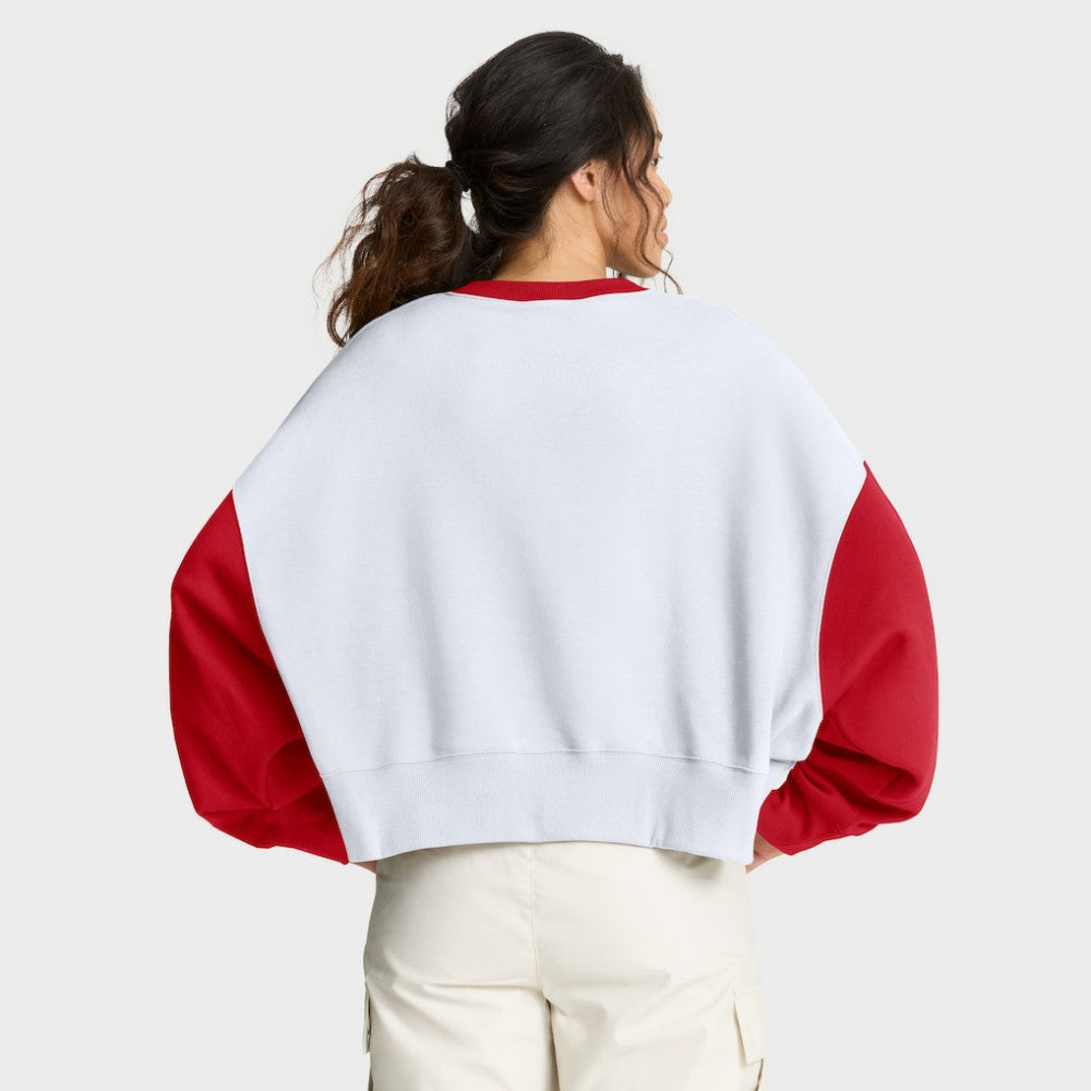 MLB Cincinnati Reds Nike Women's Oversized High Hip Fleece Sweatshirt