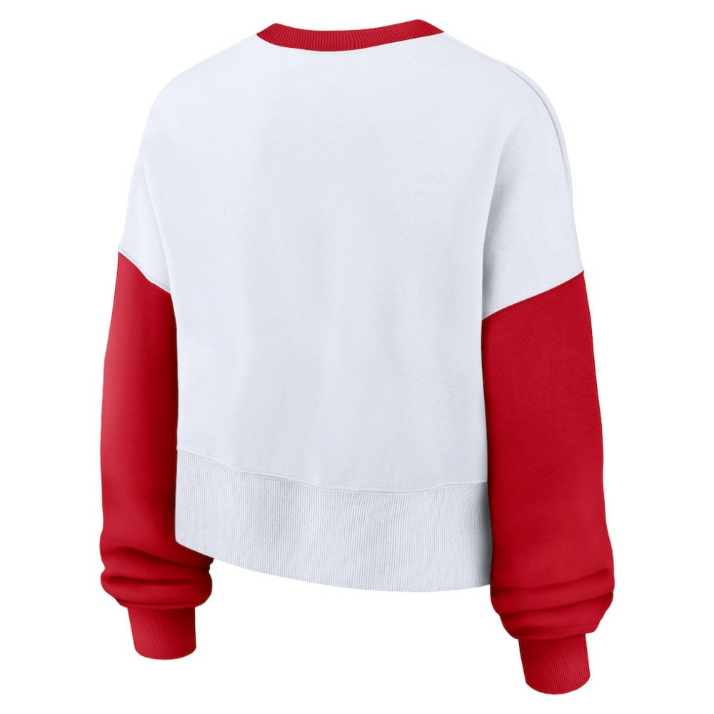 MLB Cincinnati Reds Nike Women's Oversized High Hip Fleece Sweatshirt