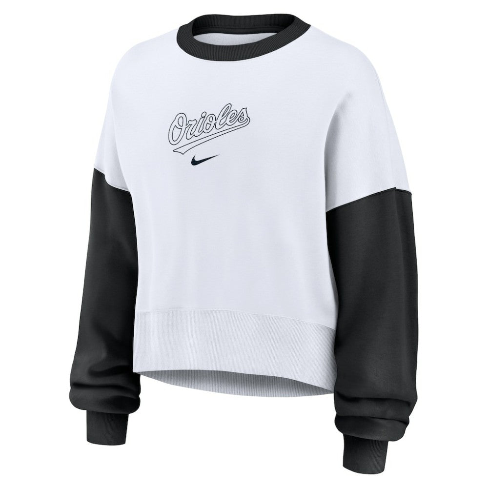MLB Baltimore Orioles Nike Women's Oversized High Hip Fleece Sweatshirt