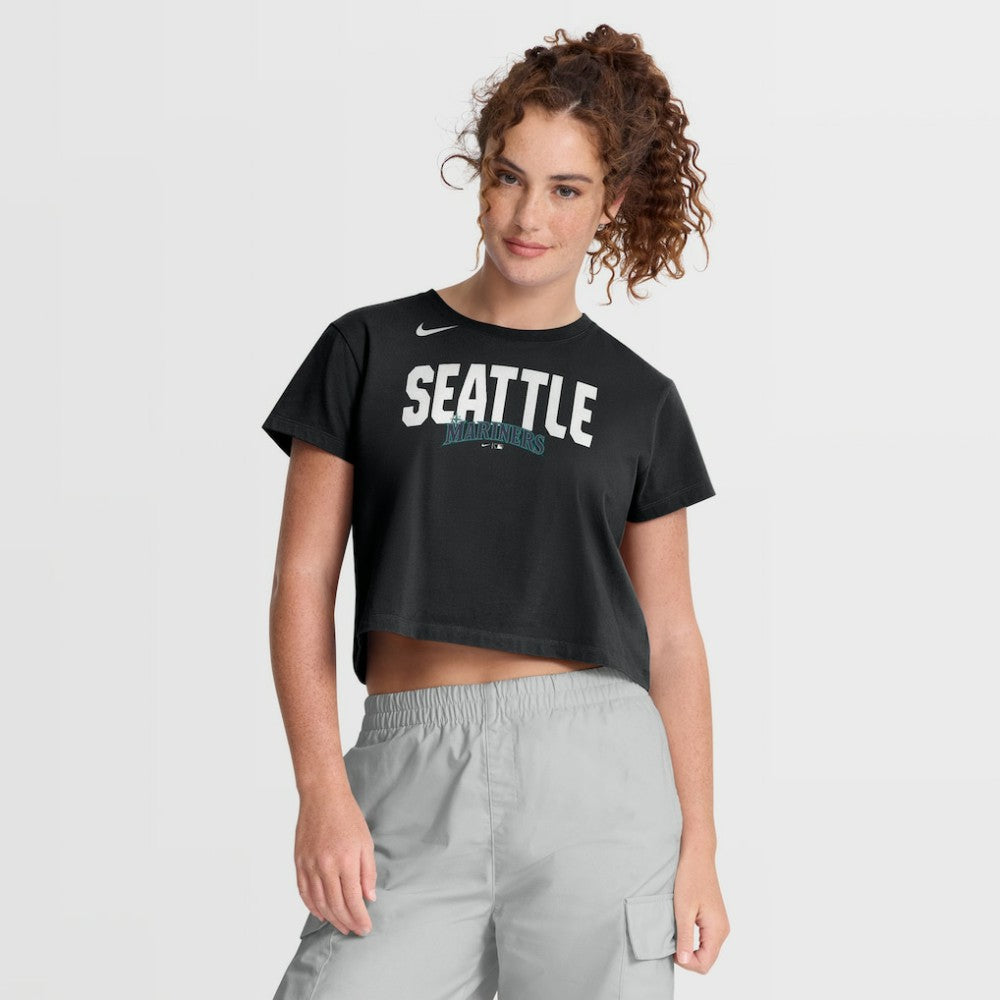 MLB Seattle Mariners Nike Women's Mod Cropped T-Shirt