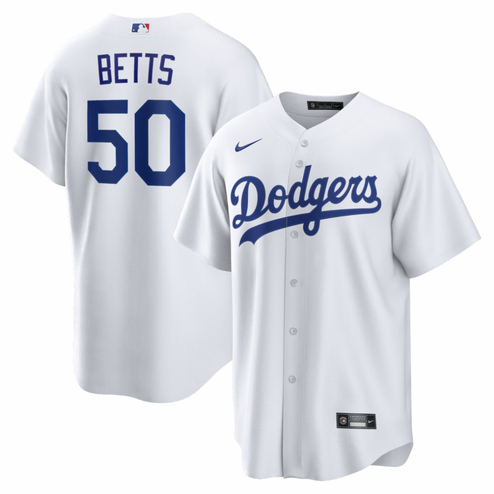 MLB Mookie Betts Los Angeles Dodgers Nike Home Replica Jersey