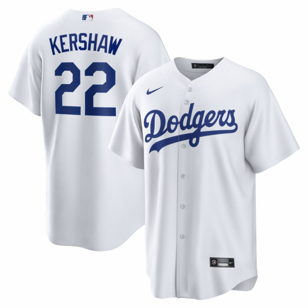MLB Clayton Kershaw Los Angeles Dodgers Nike Home Replica Jersey
