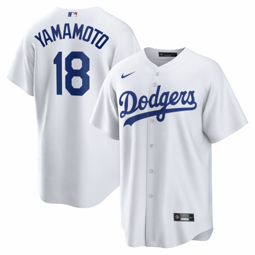 MLB Yoshinobu Yamamoto Los Angeles Dodgers Nike Home Replica Jersey