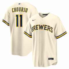 MLB Jackson Chourio Milwaukee Brewers Nike Home Replica Jersey