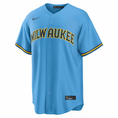 MLB Jackson Chourio Milwaukee Brewers Nike Road Replica Jersey