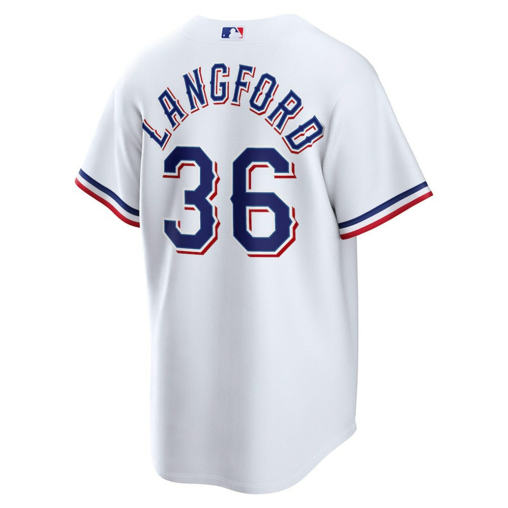 MLB Wyatt Langford Texas Rangers Nike Home Replica Jersey