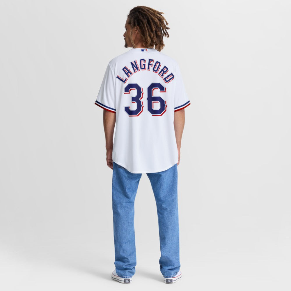 MLB Wyatt Langford Texas Rangers Nike Home Replica Jersey
