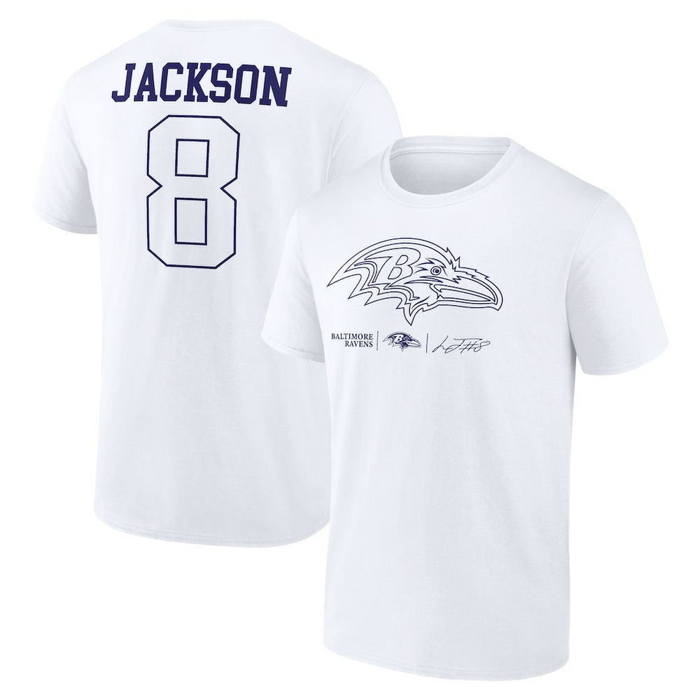 Lamar Jackson  Tonal Name & Number T-Shirt - Baltimore Ravens
