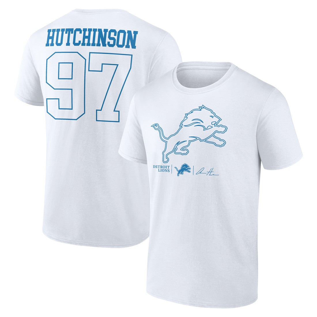 Aidan Hutchinson  Tonal Name & Number T-Shirt - Detroit Lions