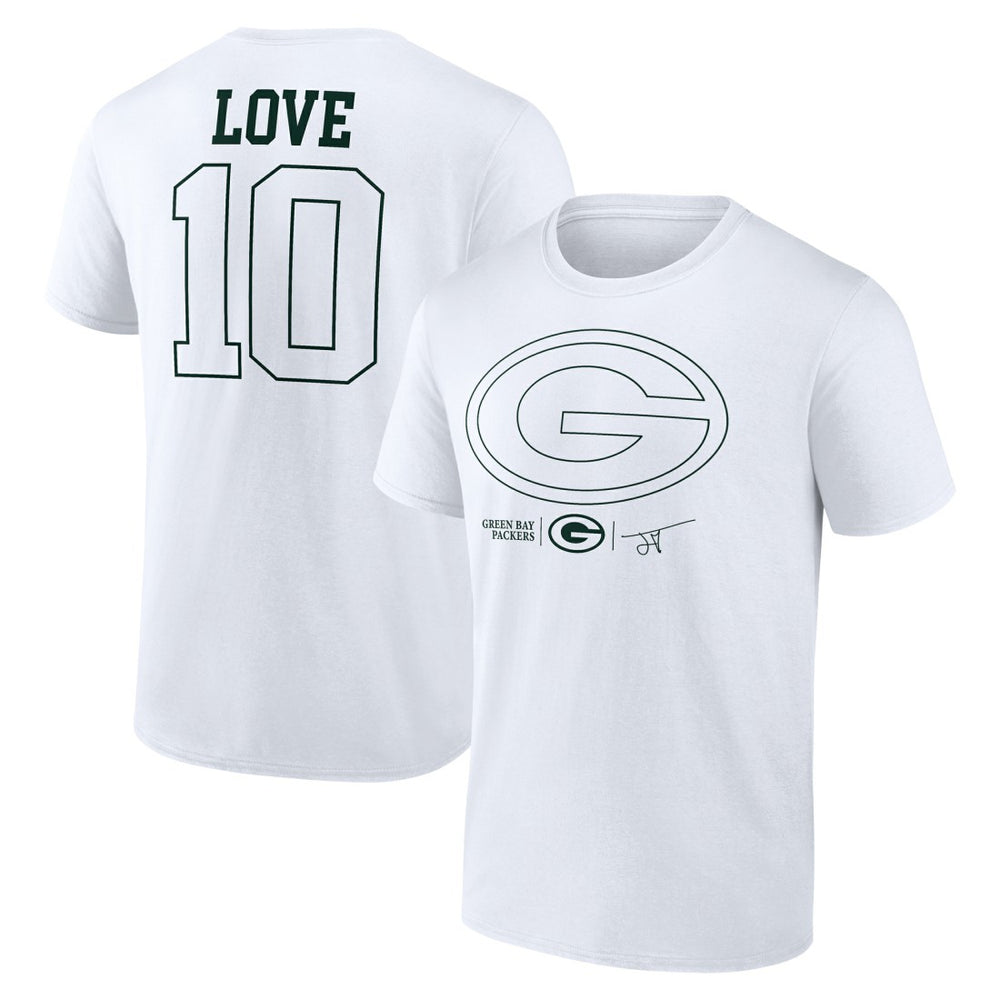 Jordan Love  Tonal Name & Number T-Shirt - Green Bay Packers