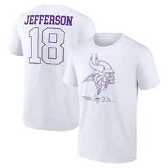 Justin Jefferson  Tonal Name & Number T-Shirt - Minnesota Vikings
