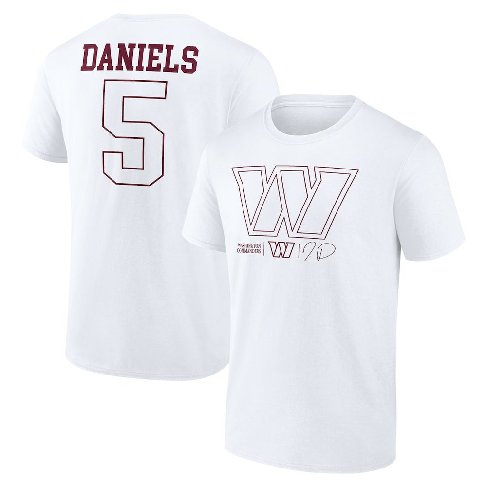 Jayden Daniels  Tonal Name & Number T-Shirt - Washington Commanders