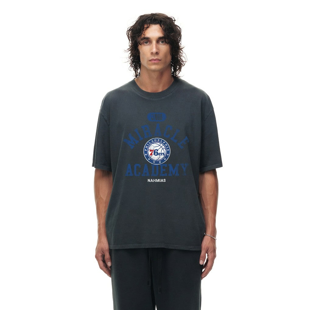 NBA Philadelphia 76ers Unisex Miracle Academy x NBA Collection Vintage Boxy T-shirt