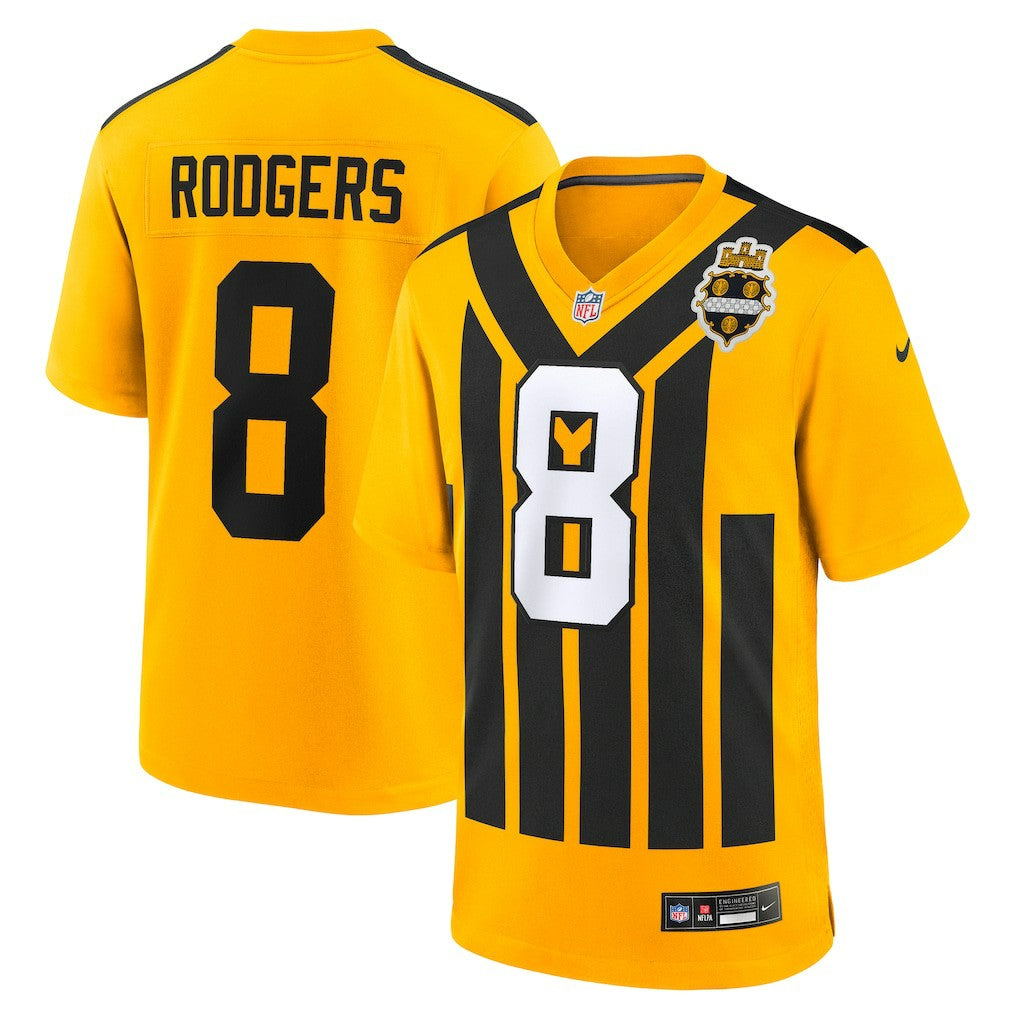 Aaron Rodgers  Alternate 1933 Throwback Game Jersey - Pittsburgh Steelers