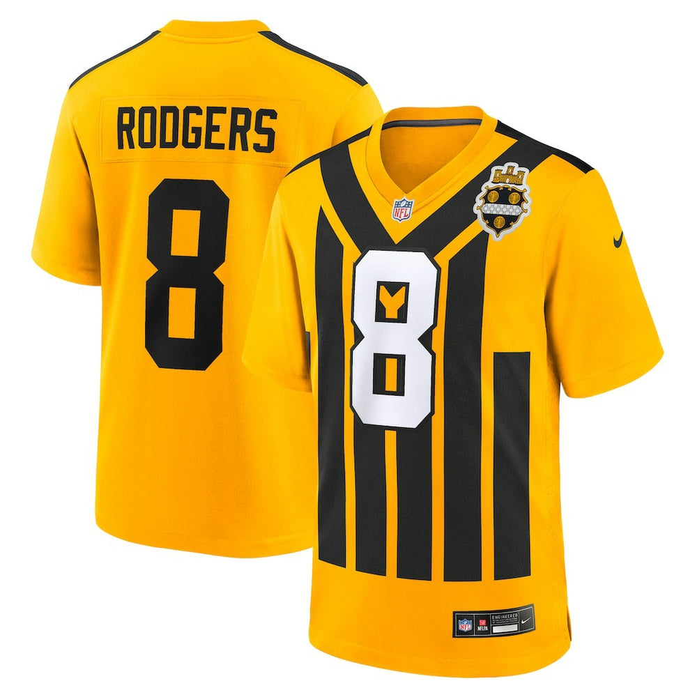 Aaron Rodgers  Alternate 1933 Throwback Game Jersey - Pittsburgh Steelers