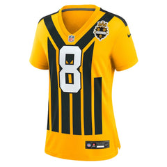 Aaron Rodgers  Women's Alternate 1933 Throwback Game Jersey - Pittsburgh Steelers