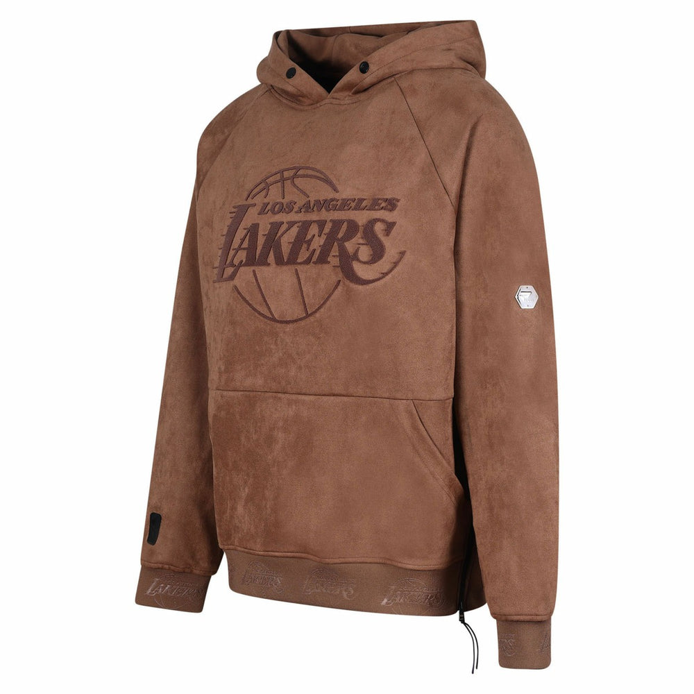 NBA Los Angeles Lakers Protege Eco-Friendly Functional Suede Fashion Tonal Hoodie