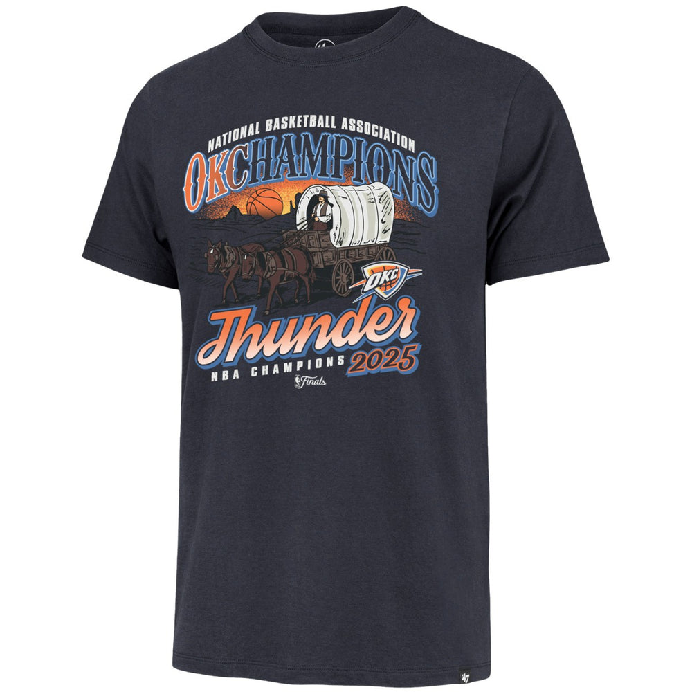 NBA Oklahoma City Thunder '47 2025 NBA Finals Champions Hometown Local Franklin T-Shirt
