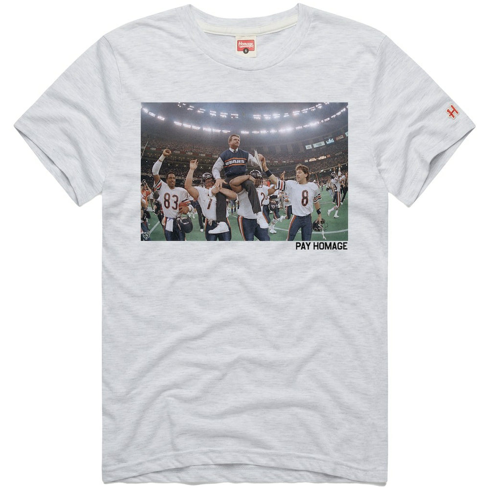 Mike Ditka  Homage Unisex Pay Homage Tri-Blend T-Shirt - Chicago Bears