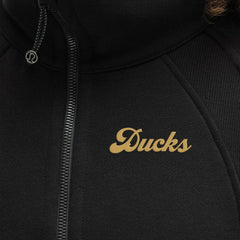 NHL Black|Black Anaheim Ducks lululemon Women's Long Scuba Oversized Half-Zip Funnel Neck