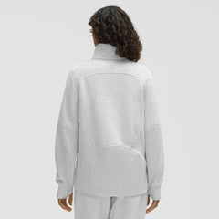 NHL Heathered Core Ultra Light Grey|Heathered Core Ultra Light Grey Minnesota Wild lululemon Women's Long Scuba Oversized Half-Zip Funnel Neck