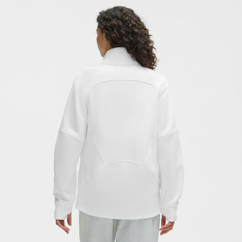 NHL White|White Chicago Blackhawks lululemon Women's Long Scuba Oversized Half-Zip Funnel Neck