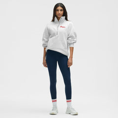 NHL Heathered Core Ultra Light Grey|Heathered Core Ultra Light Grey New York Rangers lululemon Women's Long Scuba Oversized Half-Zip Funnel Neck