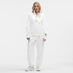 NHL White|White Boston Bruins lululemon Women's Long Scuba Oversized Half-Zip Funnel Neck