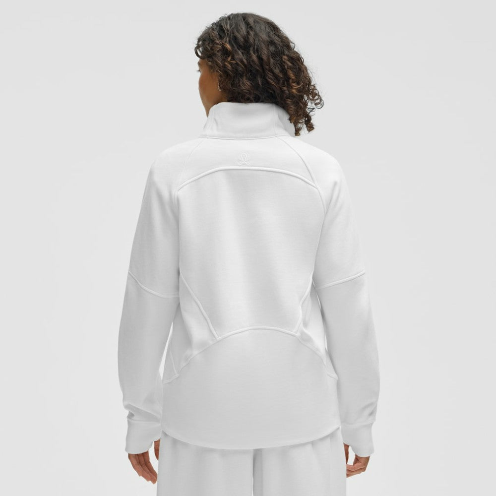 NHL White|White Minnesota Wild lululemon Women's Long Scuba Oversized Half-Zip Funnel Neck