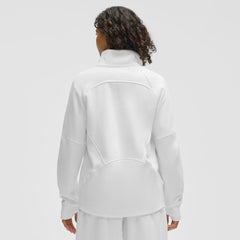 NHL White|White Minnesota Wild lululemon Women's Long Scuba Oversized Half-Zip Funnel Neck
