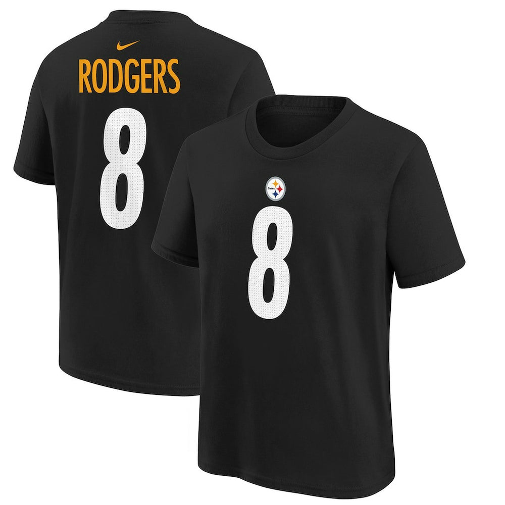 Aaron Rodgers  Youth Player Name & Number T-Shirt - Pittsburgh Steelers