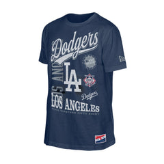 MLB Los Angeles Dodgers New Era  Oversized Throwback Distressed T-Shirt