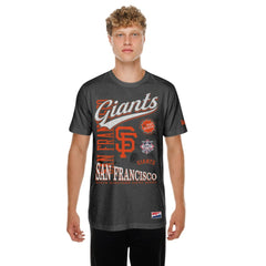 MLB San Francisco Giants New Era  Oversized Throwback Distressed T-Shirt