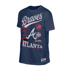 MLB Atlanta Braves New Era  Oversized Throwback Distressed T-Shirt
