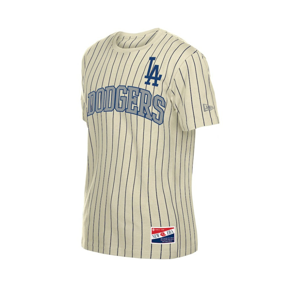 MLB Los Angeles Dodgers New Era Throwback Meshback Pinstripe T-Shirt