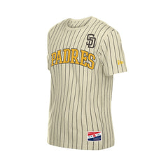 MLB San Diego Padres New Era Throwback Meshback Pinstripe T-Shirt