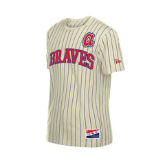 MLB Atlanta Braves New Era Throwback Meshback Pinstripe T-Shirt