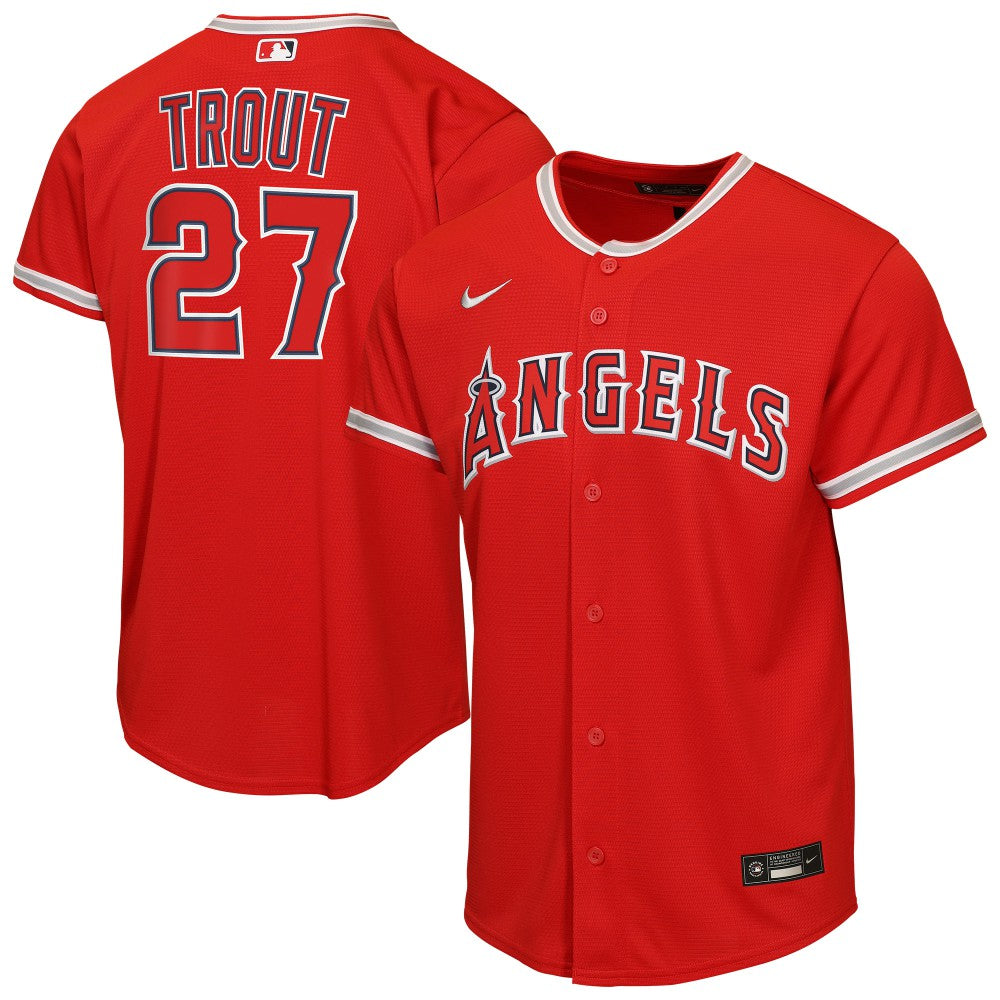 MLB Mike Trout Los Angeles Angels Nike Youth Alternate Replica Jersey