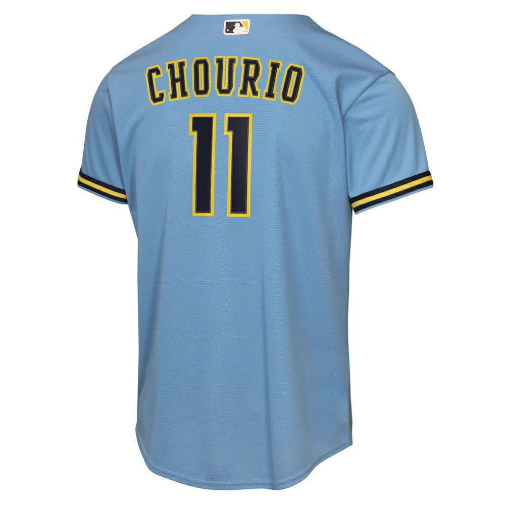 MLB Jackson Chourio Milwaukee Brewers Nike Youth Road Replica Jersey