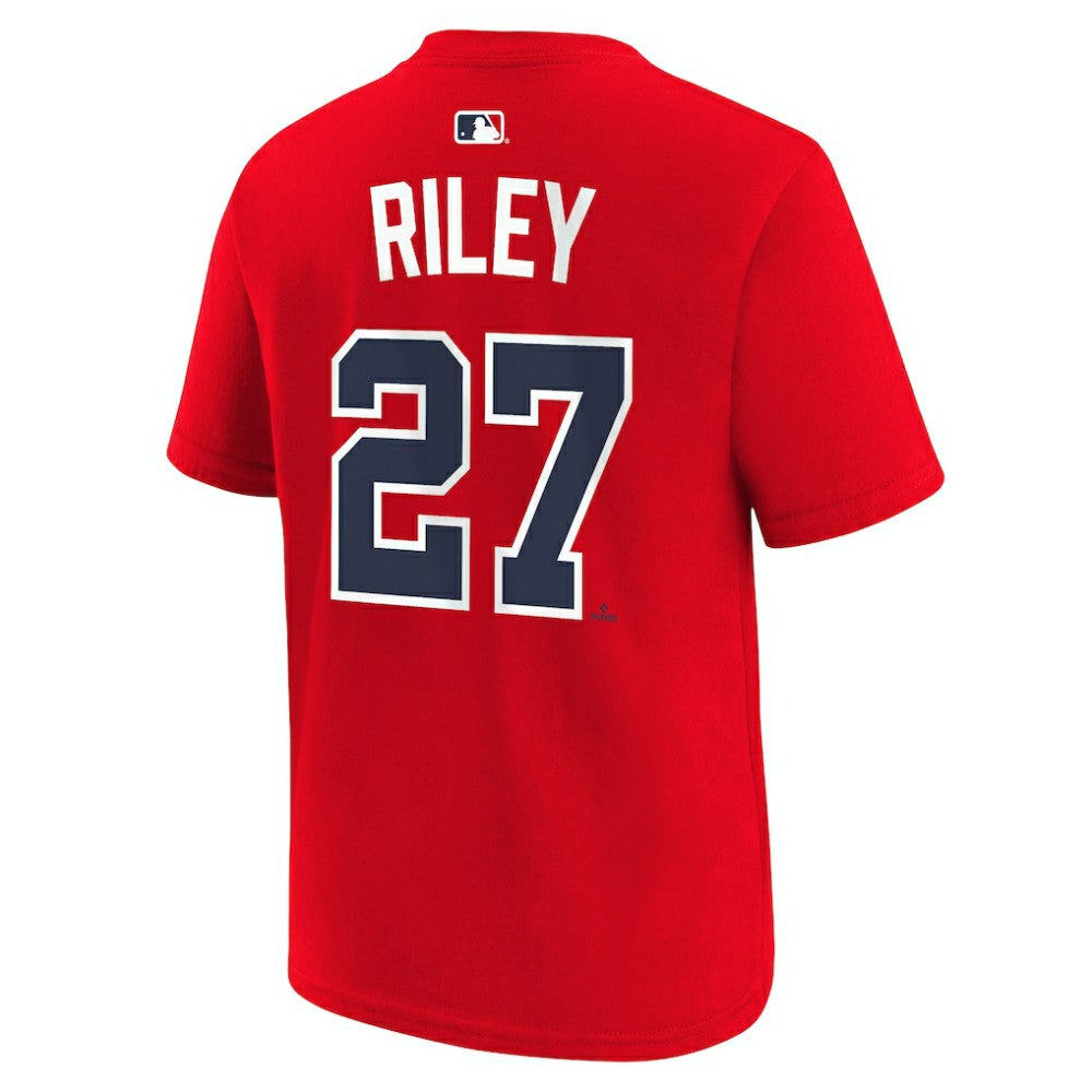 MLB Austin Riley Atlanta Braves Nike Youth Name & Number T-Shirt