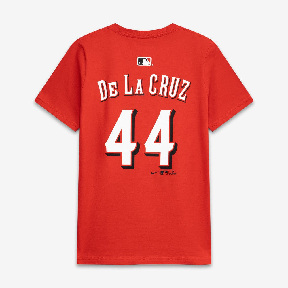 MLB Elly De La Cruz Cincinnati Reds Nike Youth Name & Number T-Shirt