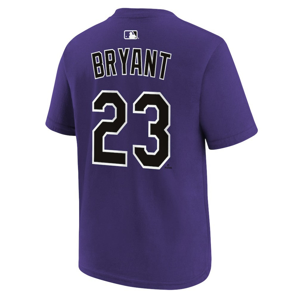 MLB Kris Bryant Colorado Rockies Nike Youth Name & Number T-Shirt