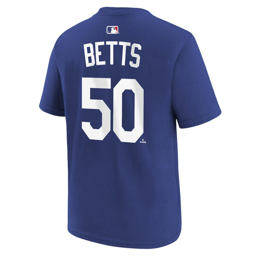 MLB Mookie Betts Los Angeles Dodgers Nike Youth Name & Number T-Shirt