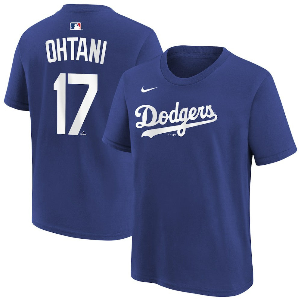 MLB Shohei Ohtani Los Angeles Dodgers Nike Youth Name & Number T-Shirt