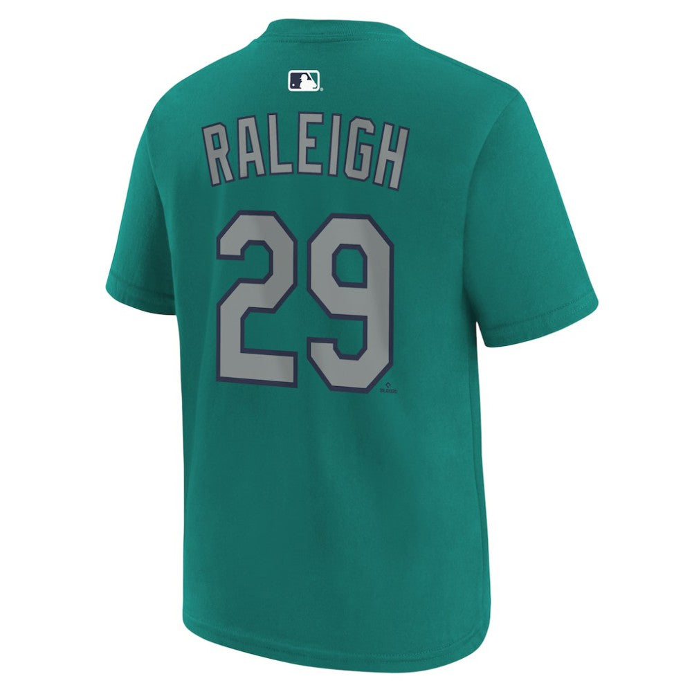 MLB Cal Raleigh Seattle Mariners Nike Youth Name & Number T-Shirt